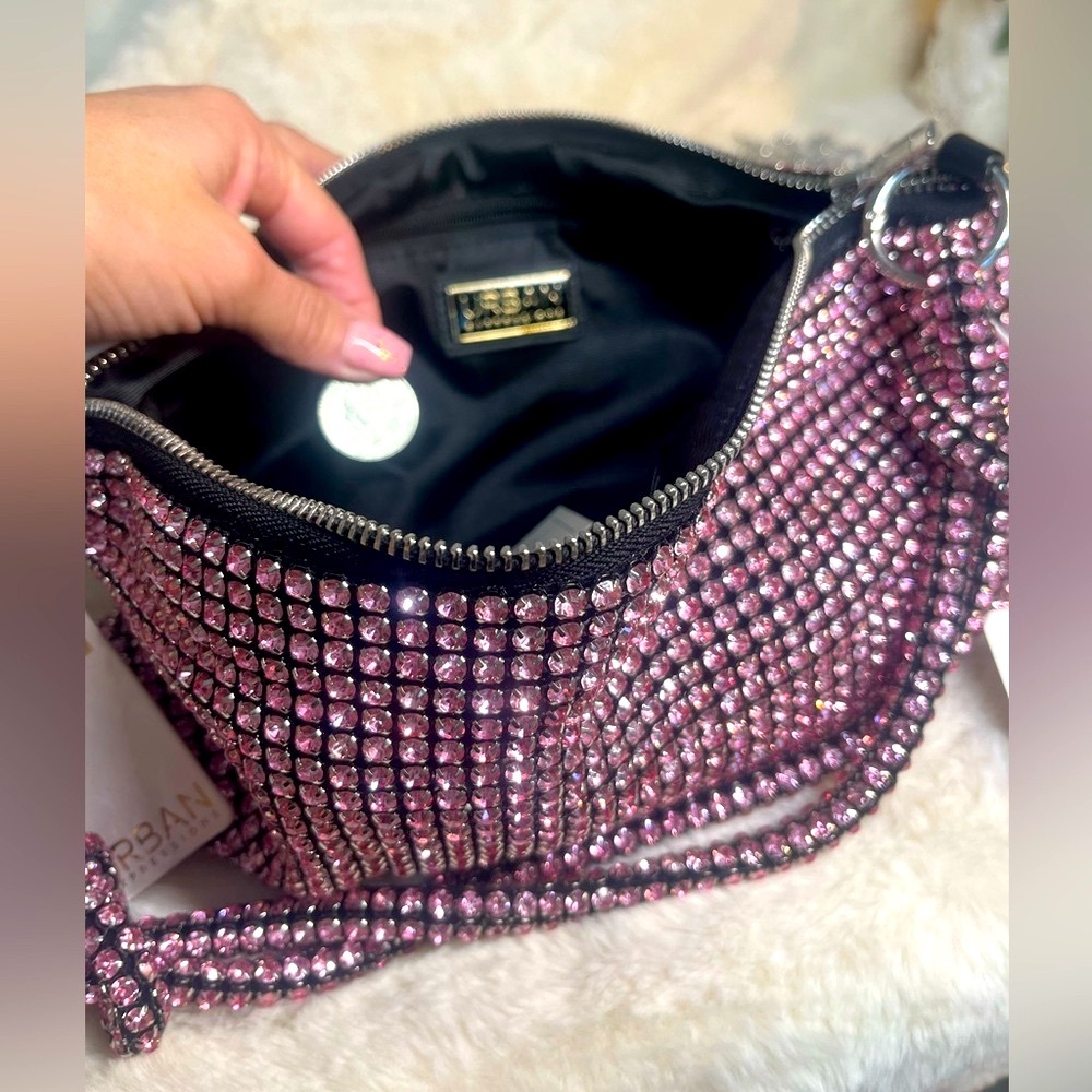 Urban Expressions Pink Rhinestone Bag brand NWT 👛excellent condition!